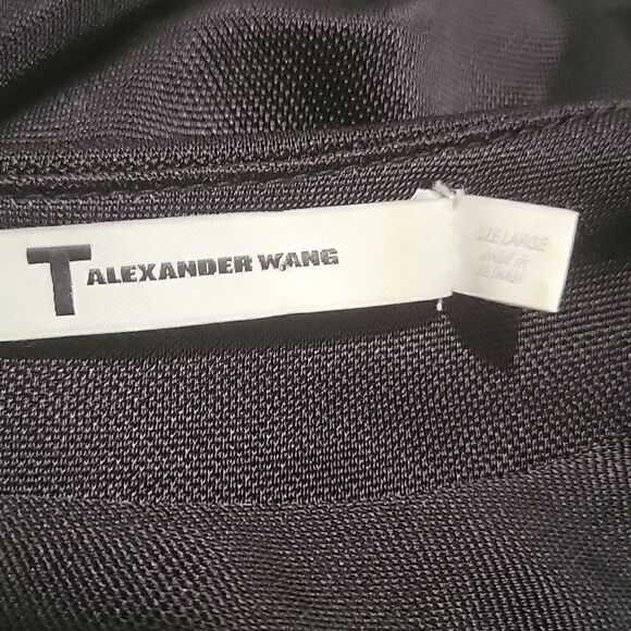 T by Alexander Wang Draped Long Sleeve Dress - Picture 15 of 16